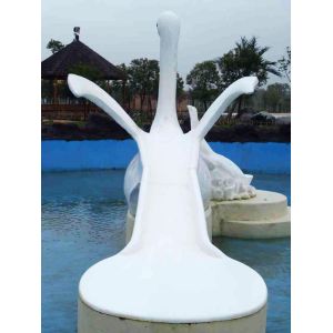Commercial Fiberglass Water Pool Slides with Interesting Cartoon Shaped