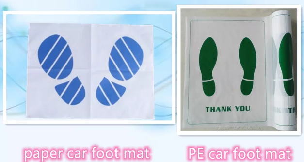 Biodegradable Disposable Car Seat Cover, 5 In 1 Kit Protection, Masking Film, Wheel Bags, Tyre Sack