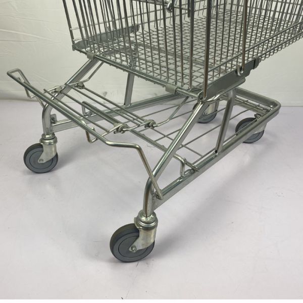 German 210L Metal Shopping Trolley Warehouse Supermarket Grocery Cart SGS Certificate