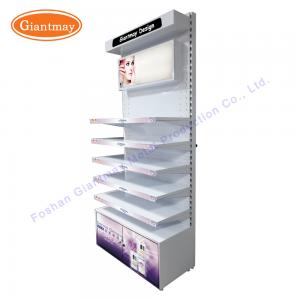 Cheap Cosmetics Store Makeup Floor Stand Showy Beauty Display Rack wholesale