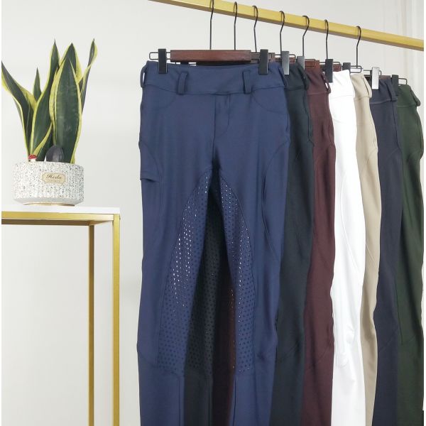 Light Blue XXS-XL Horse Riding Pants Silicone Women Equine Racing Breeches