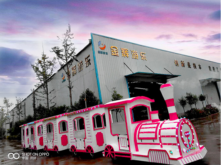 Shopping Mall Use Lovely Kids Electric Ride On Train , Trackless Train Ride