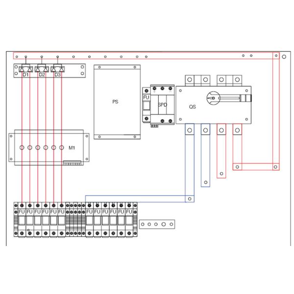 SHLX-PV PV Solar Iron 6 String DC Combiner Box