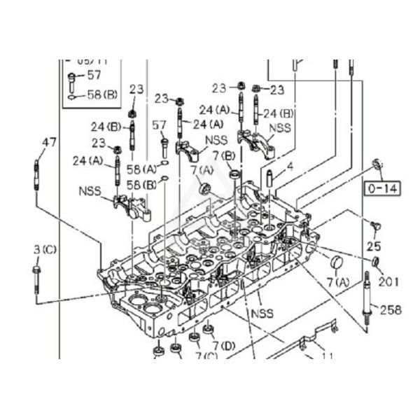 Komatsu Excavator Engine 4D130 Cylinder Head 6114-11-1100 Cylinder Head Exchange