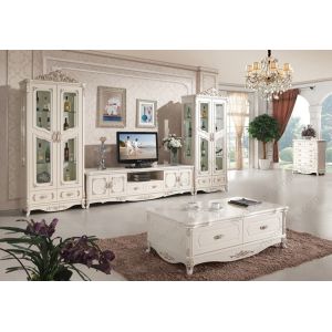 Cheap Modern Furniture Solid Wood Glass Cabinet Tv Stand TV 662 wholesale