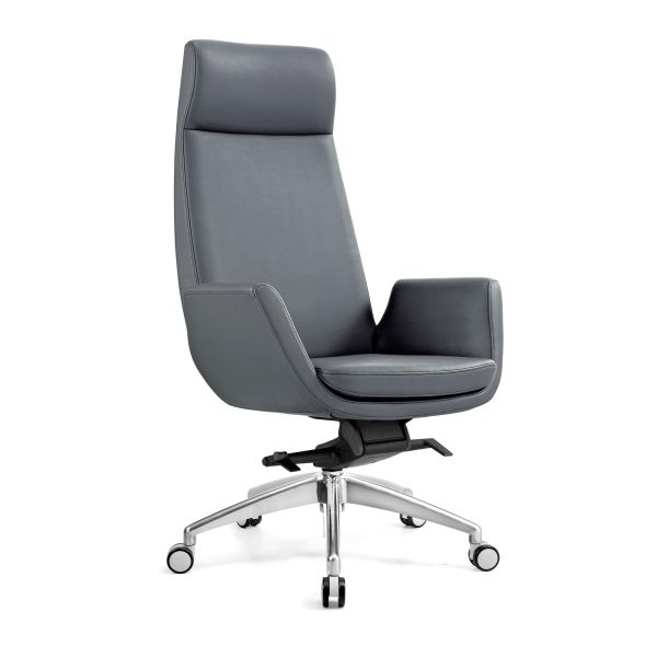 Tilt Sterling Executive Leather Office Chair Aluminium Frame