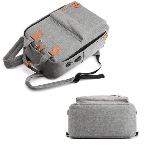 Grey Business Backpack Sets 43cm Usb Charging 3 In 1 Backpack ISO