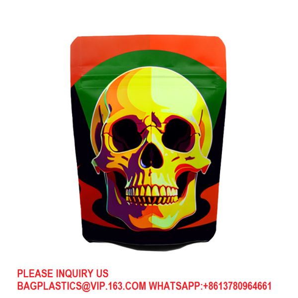 Tamper Evident Pinch And Slide Exit Matte Mylar Bags, Smell Proof, Pouch Exit Packages