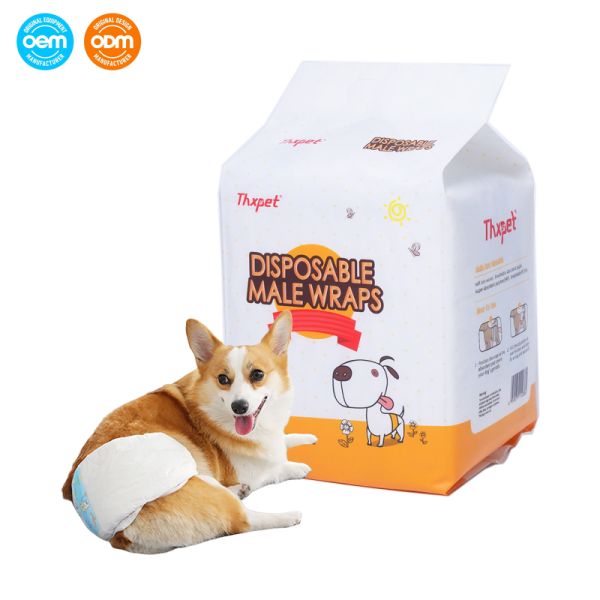 Adjustable Velcro Pet Cat Puppy Disposable Dog Diapers For Male Female XS S M L XL