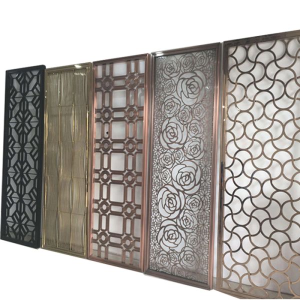 Stainless Steel Decorative Metal Screen Wall Panel Room Divider Interior Decor Partition