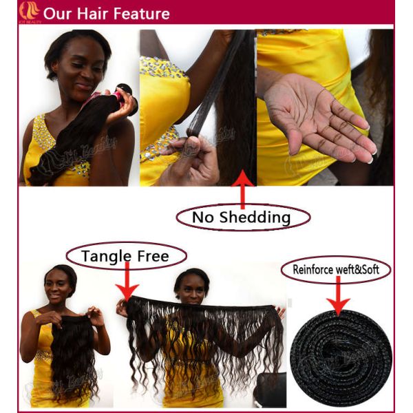 Brazilian Remy Virgin Human Hair Extensions 12inch - 32inch Straigh