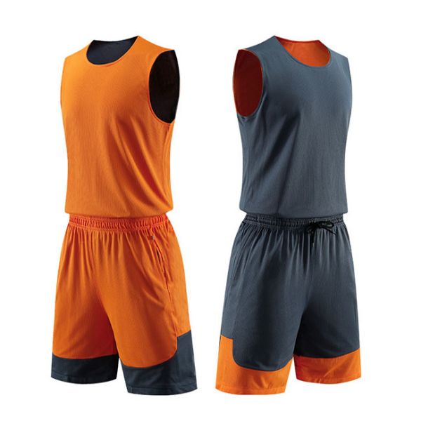 Double Sided Football Training Tracksuits Black Red White Reversible Basketball Jerseys