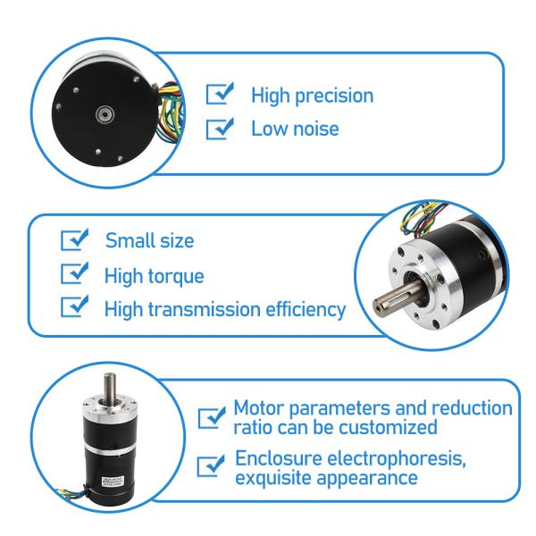 24v Brushless DC Motor With Integrated Controller For Grass Cutter And Garden Machinery