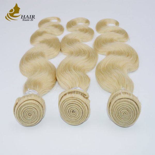 100% Human Cuticle Aligned 613 Virgin Ombre Human Hair Extensions Seamless ODM