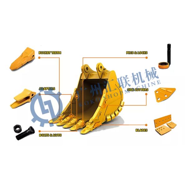 High Strength Subway Rock Digging Drilling Bucket For 20Ton 30ton Steel Mini Crawler Excavator With 1 Year Warranty