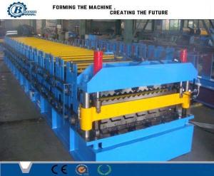Cheap Corrugated Iron Double Layer Roll Forming Machine , Concrete Roof Tile Making Machine wholesale