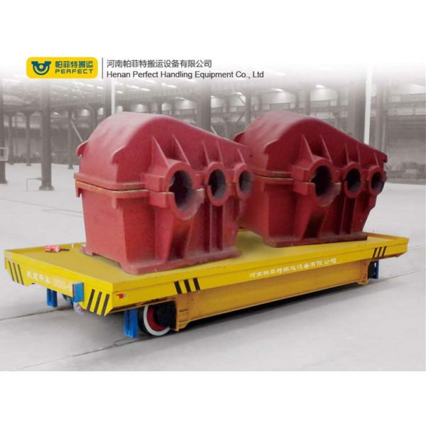 Steel Ladle Transfer Car Anti High Temperature With 2 - 150 Ton Capacity