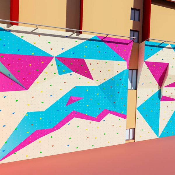 Indoor Bouldering Adult Rock Climbing Wall Various Climbing Holds For Sports Center