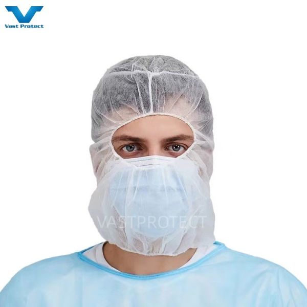 CE Certified PP Non Woven Disposable Ninja Space Astronaut Balaclava Hood Head Cover