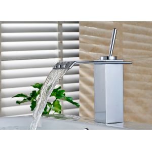 Cheap Single Handle Wash Basin Bathroom Sink Mixer ROVATE Chrome Finished wholesale