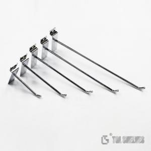 Cheap Steel wire Shelving Accessories Metal Slatwall Hooks 30cm 25cm size wholesale