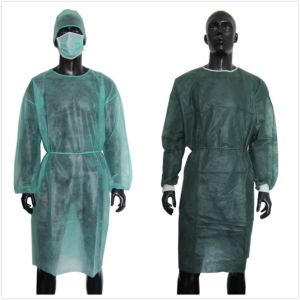 Cheap Reinforced ISO13485 Disposable Plastic Gown wholesale