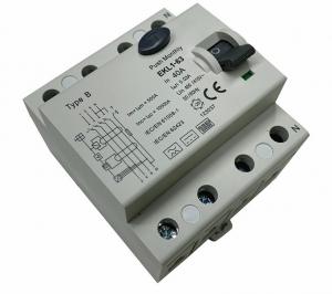 Cheap 4 Pole RCCB Circuit Breaker 3 Phase 40A 10KA 30mA GB/T 22794 wholesale