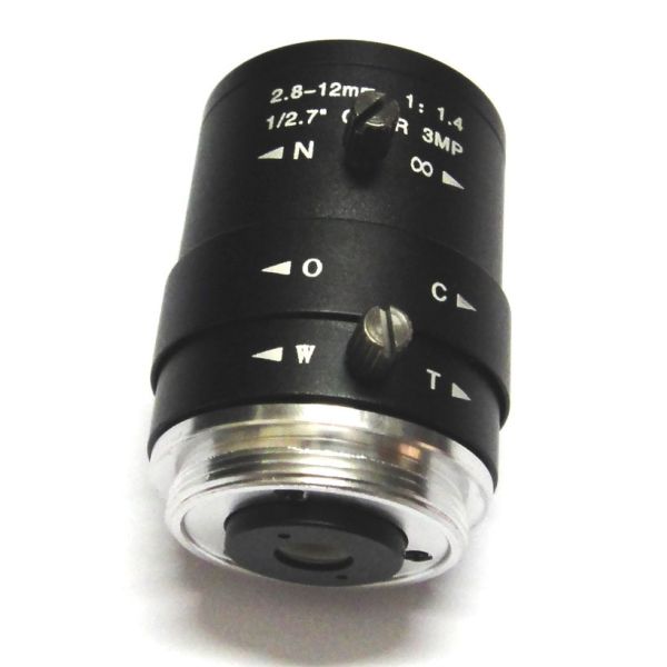 HD 3mp 2.8-12mm cctv lens, CS Mount, Manual Focal Lens, IR 1/2.7" 1:1.4 F1.4 for IP Camera