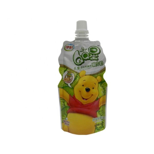 PE Barrier Reusable Plastic Drink Pouches Plastic Pouch Bags For Liquids Spout Bag