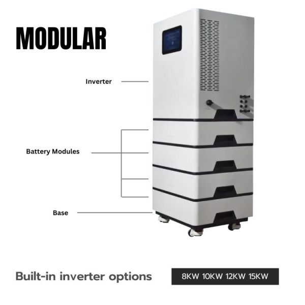 15kwh All In One Home Battery Storage System Stackable Solar Battery Long Lifespan