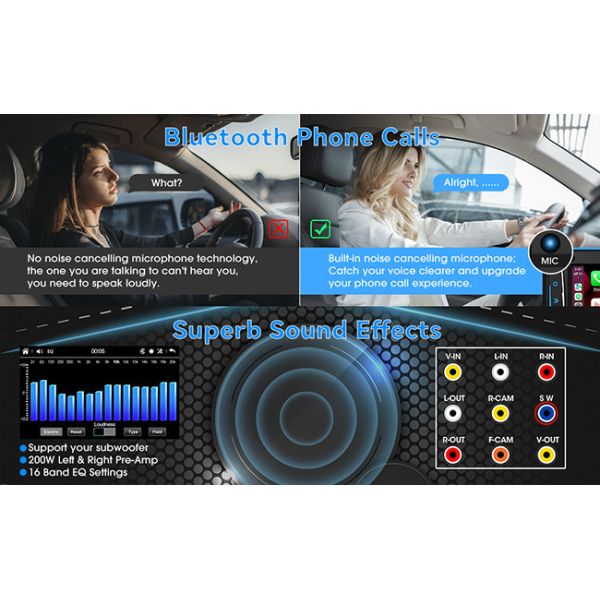 Wince 2 Din MP5 Car Stereo 7 Inch Touch Screen Radio With Universal Control