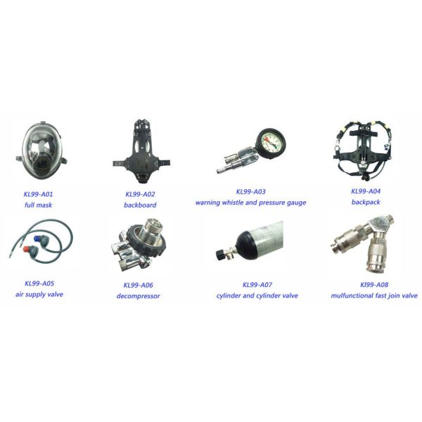 Customized Kl99 Breathing Apparatus Trolley Easy To Operate 9L For 4 Cylinders