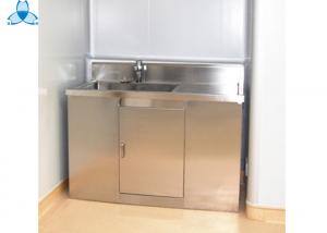 China Durable Hospital  Wash Tank, Single Bowl Free Standing Washbasin Cabinet on sale