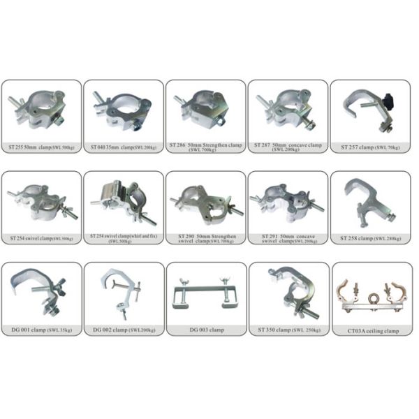 Aluminium Clamp Truss Accessories 25mm For Hanging LED Speaker Lighting