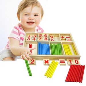 Cheap Figure Blocks Counting Wooden Toys Montessori Educational Children Gift wholesale