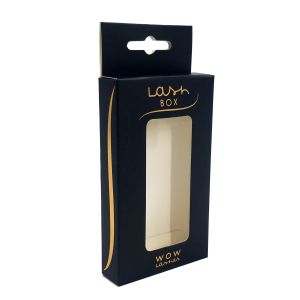 Pantone Small Flat Gift Eyelash Magnetic Box UVI Hot Stamping