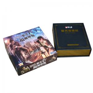 Spot UV Personalised Board Game With Golden Foil Box shrink wrapped
