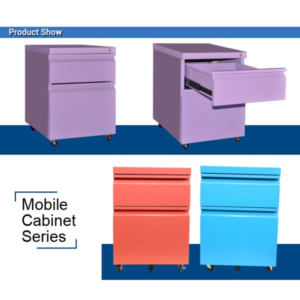 Fully Assembly 0.13 CBM SGS Metal Mobile Pedestal