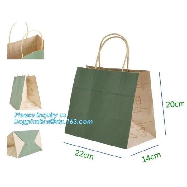MULTIPURPOSE Holiday Gift Bags Shopping CMYK Eco Retail Packaging 100% Recyclable Kraft Paper Wedding Welcome Bags