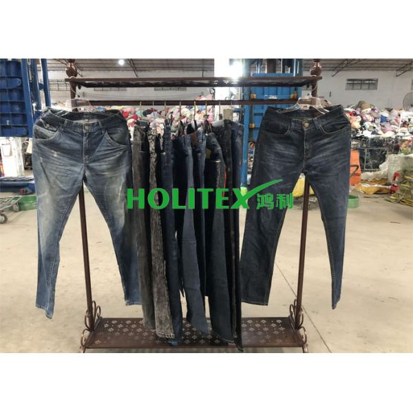 Second Hand Mens Clothing , Korean Style Used Mens Jeans Pants For Southeast Asia