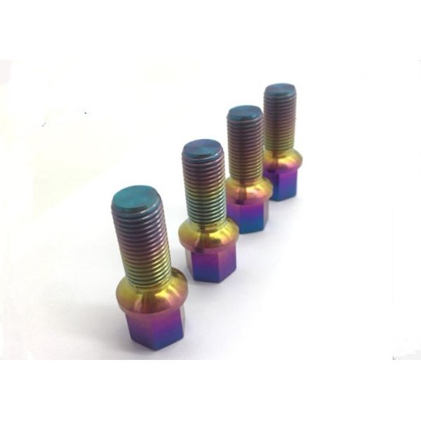 28mm Titanium Alloy Bolts Titanium Wheel Lug Bolt Taper Head Bolt M14 X 1.5