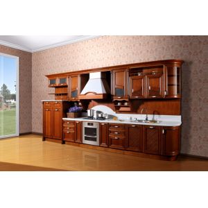 Cheap Cheey solid wood kitchen cabinet set wholesale