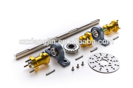 CNC machined Aluminum Solid Bar Go Kart Rear Axle Shaft With Kayway