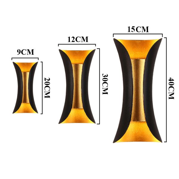 30W 40W Modern Outdoor Garden Balcony Porch Wall Lamp Waterproof Villa Hotel Park Wall Light(WH-HR-06)