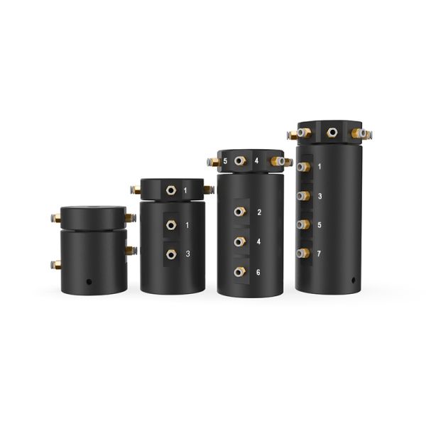 Hydraulic / Pneumatic Rotary Joints 24 Circuits M5 Ports ISO Approved