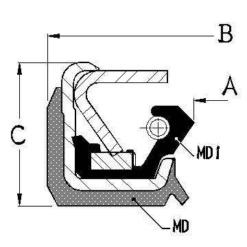 Skeleton High Pressure Oil Seal Kit HMB270 JC400-500-16
