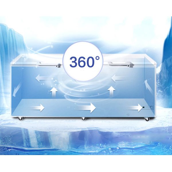 Supermarket Auto Defrost Deep Freezer