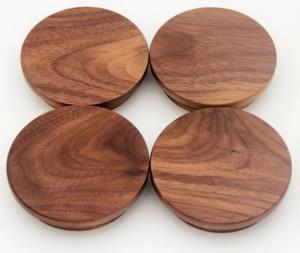 Cheap Wooden lids, sealed glass jars wood lids with seal silicone ring wholesale