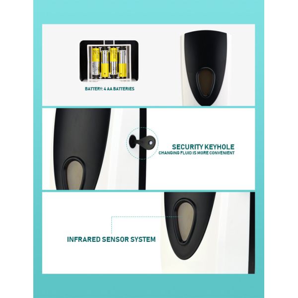 Refillable Wall Mounted Waterless Hand Sanitizer Dispenser