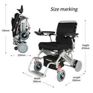 Buy cheap CE Lithium Battery Portable Foldable Electric Wheelchair from wholesalers
